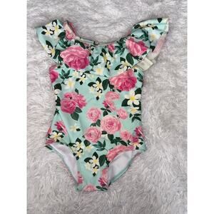 Ruffle Butts girls sz. 2T one pc. floral swimsuit. Adorable, grt. quality